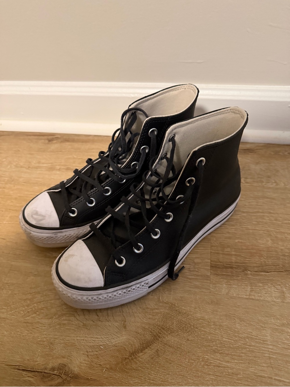Converse Black and White High-Top Sneakers